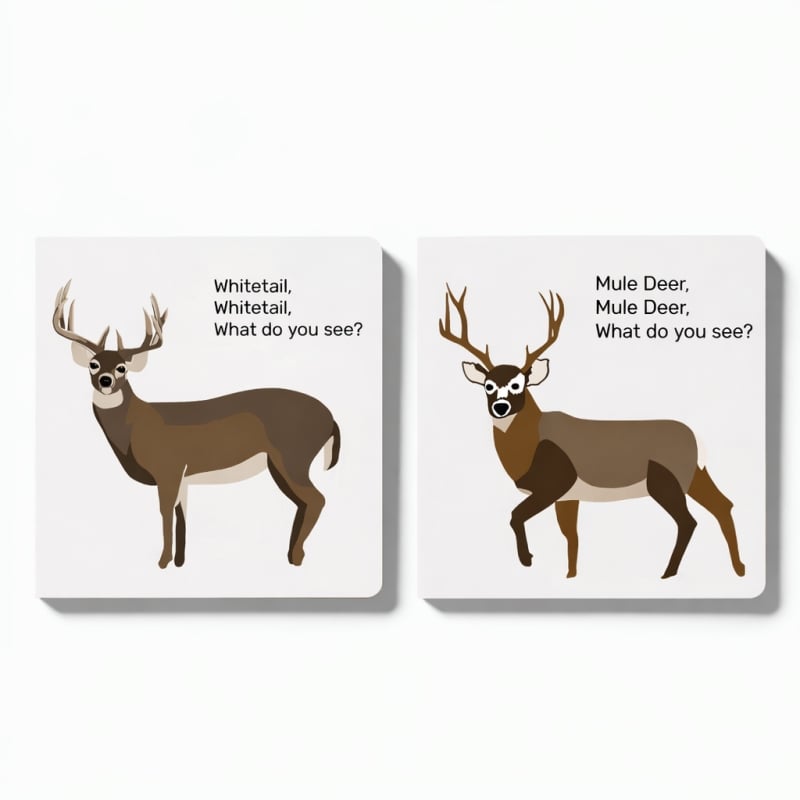š¦ Whitetail, Whitetail, What Do You See? ā Rounded-Corner & Reinforced Childrenās Book for the Hunting Family by Mueller Optics