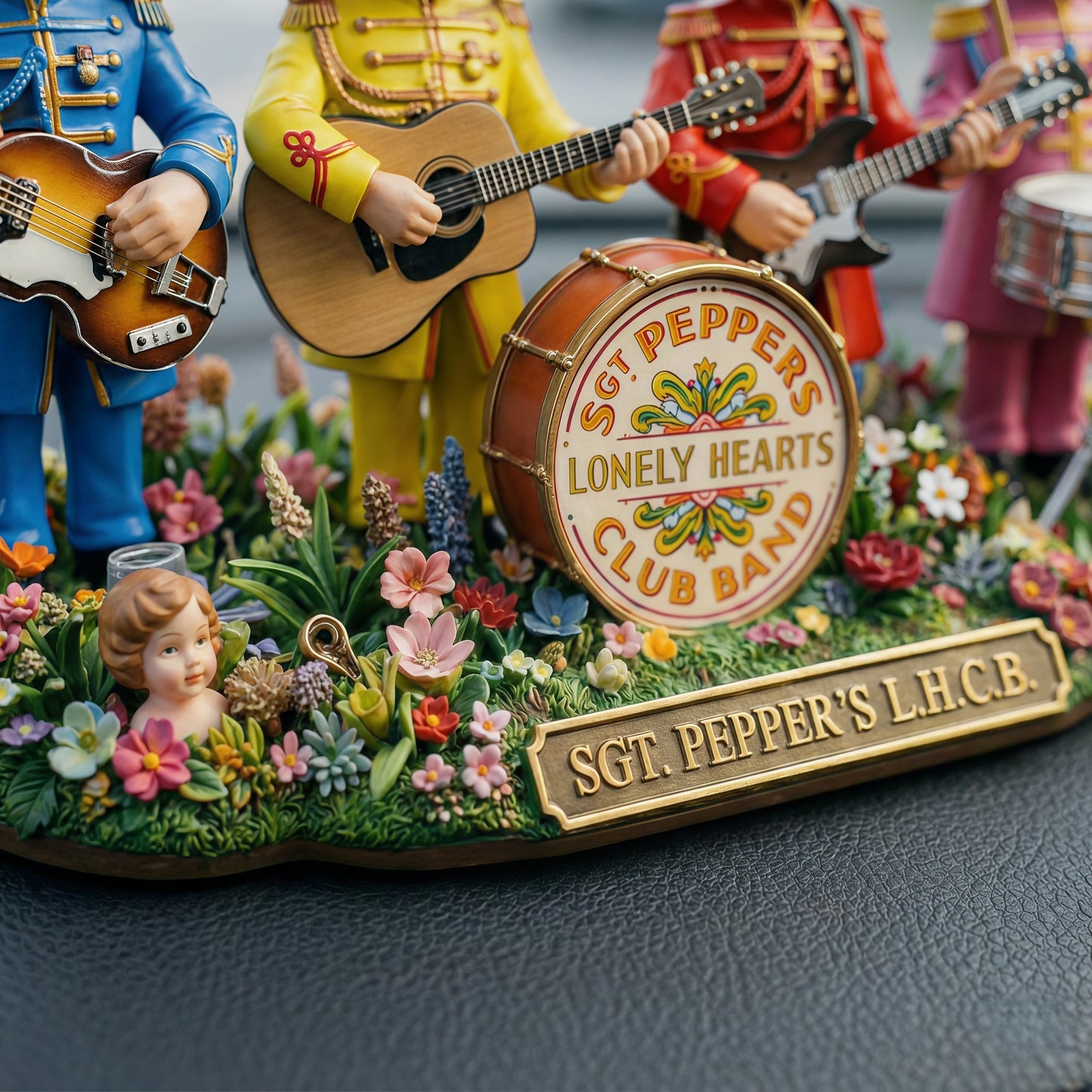 🎵The Beatles “Sgt. Pepper's Lonely Hearts Club Band” Bobblehead Doll