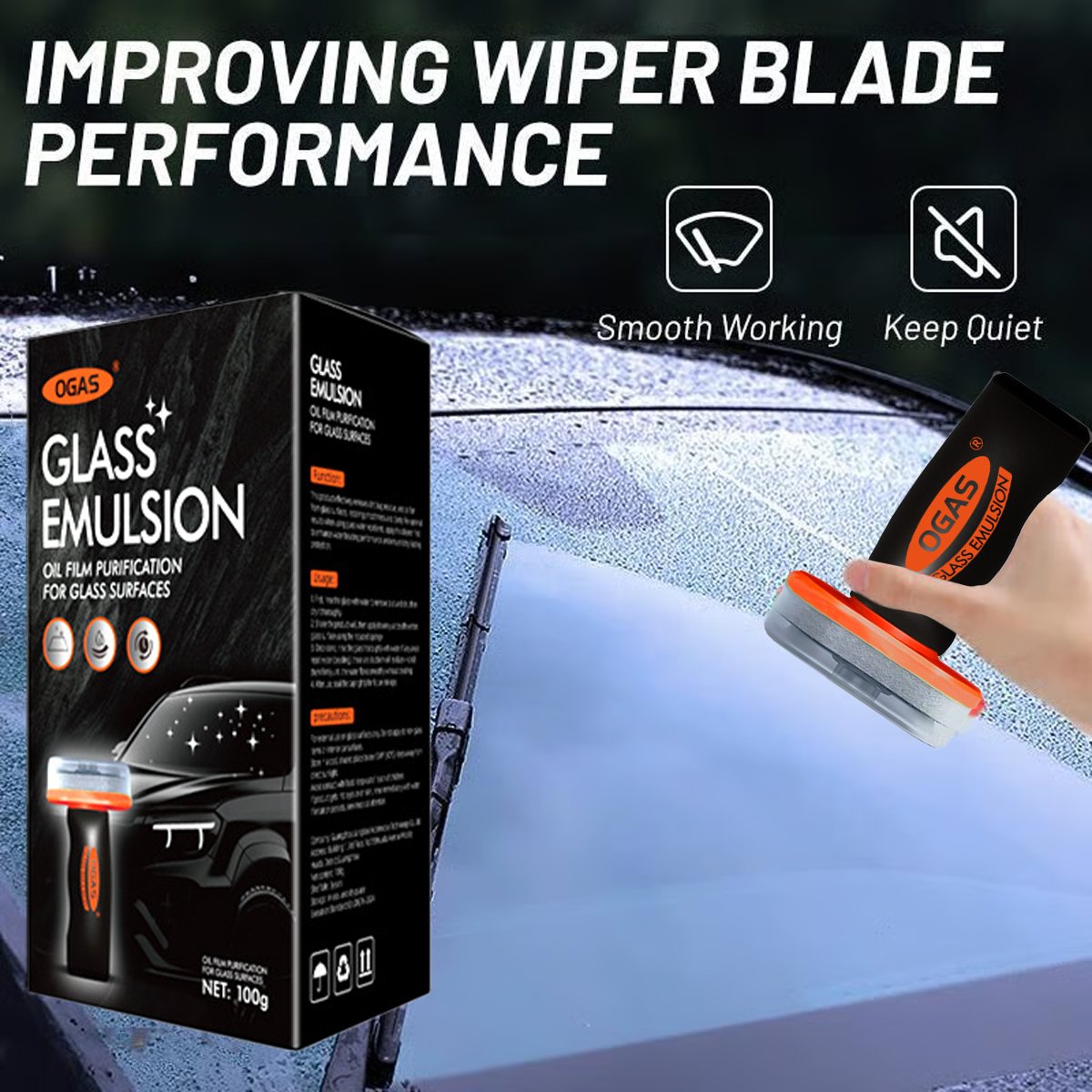 🔥LAST DAY 70% OFF - 🚗🧼 Multi‐Surface Oil Film Cleaning Brush for Auto & Household Glass
