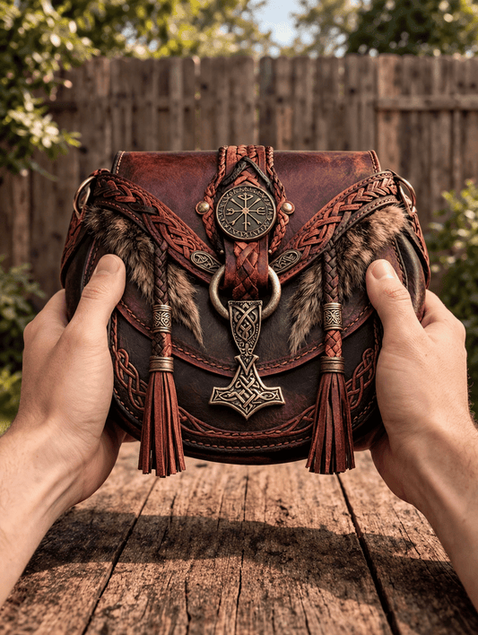⚔️ 👜Nathan's Viking Bags - 💕Perfect for men and women who love travel and adventure (✨Crossbody Strap Included)