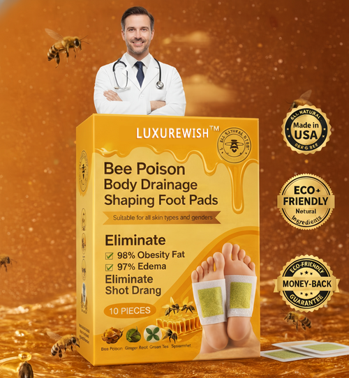 🌿LuxureWish™ Bee Poison Foot Patches (Set of 10)