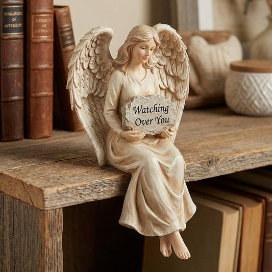 🔥Last Day 70% OFF - 🕊️The "Watching Over You" Guardian Angel Shelf Sitter