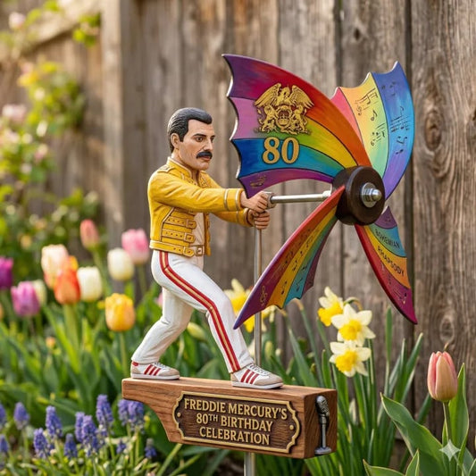 🔥Limited Edition, Only 100 Sets Left! -🎤Frddie Mercury 80th Birthday Celebration Garden Spinner