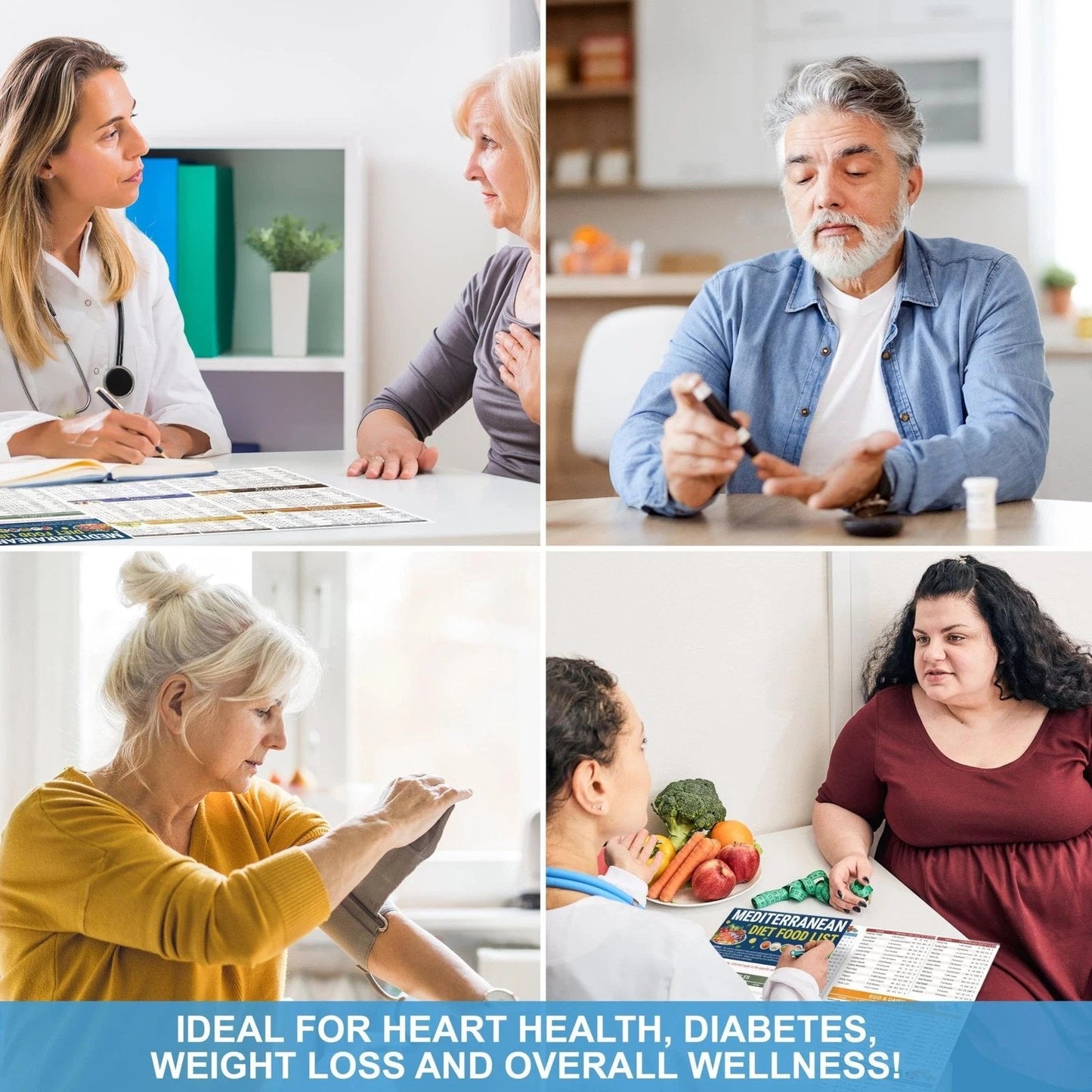 🎁Last Day 50% OFF🔥3-Pack Mediterranean Diet Chart Food List 2026, Mediterranean Ingredient Meal Plan