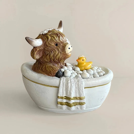 🔥NEW YEAR SPECIAL PRICE 70% OFF- Highland Cow Bathroom Ornaments
