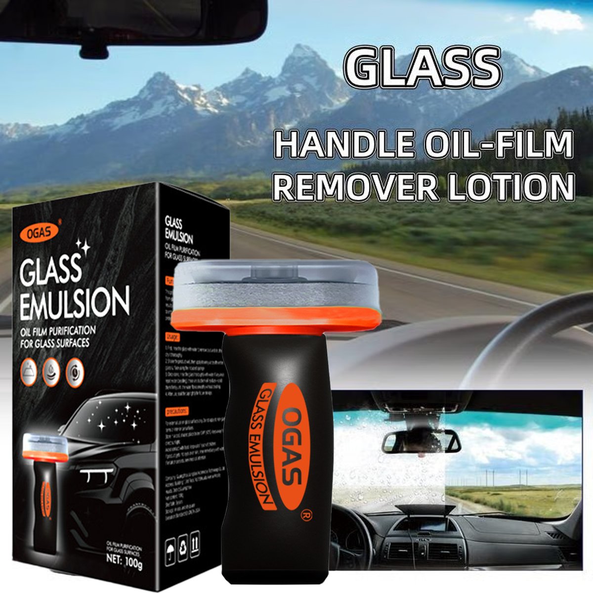 🔥LAST DAY 70% OFF - 🚗🧼 Multi‐Surface Oil Film Cleaning Brush for Auto & Household Glass