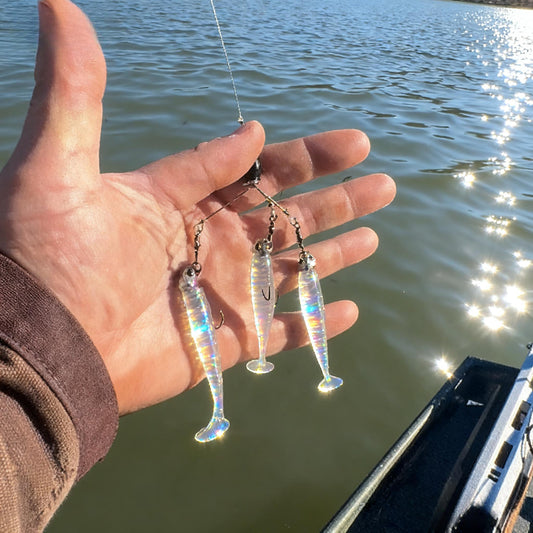 🎣Mini Multi-Arm Baitfish School Rig – Handcrafted Alabama-Style Fishing Lure