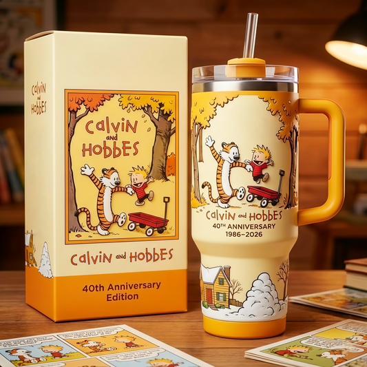 🔥Last Day 70% OFF - Calvin and Hobbes 40th Anniversary Tumbler