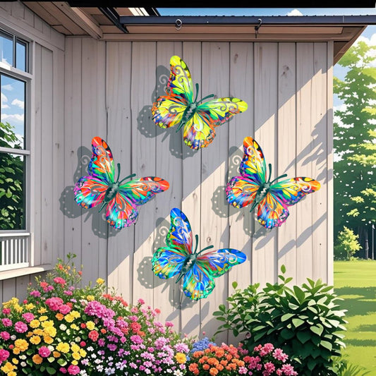 🌸 Mother’s Day Sale! 70% OFF - 4Pcs Butterfly Metal Wall Decor