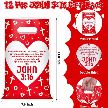 🌹Early Valentine Sale 70% OFF -❤️96 Pcs/12 Sets Religious Valentine's Day Gifts Party Favors🙏