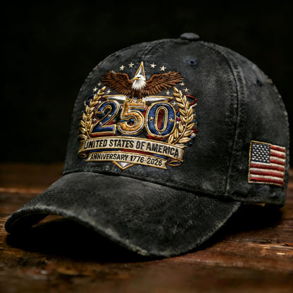 🔥Last Day 70% OFF - 250th Anniversary of the United States Embroidered Cap